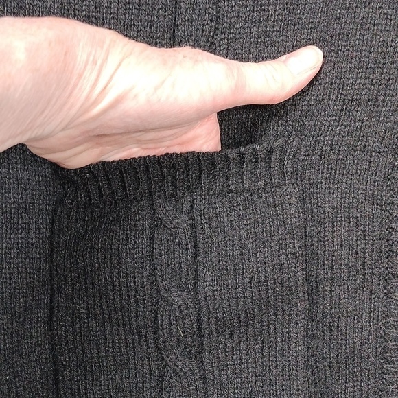 The Lodge Womens Cardigan Sweater 100% Wool Size Large - Picture 4 of 11